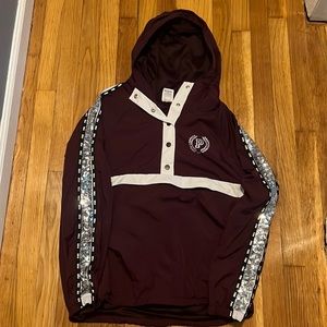 Vs PINK 1/2 snap up bling jacket . Size XS SEE PICS!!